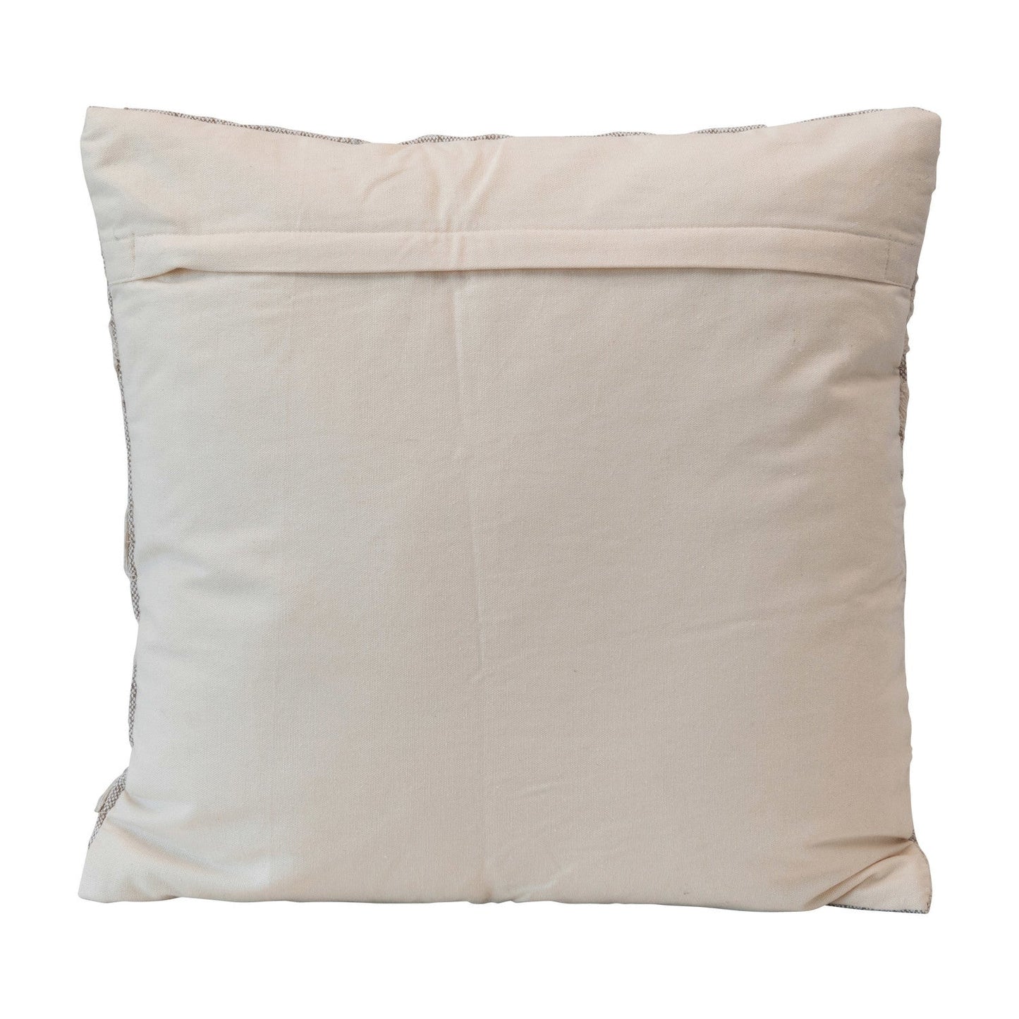 Beige & Cream Cotton-Jute Accent Pillow